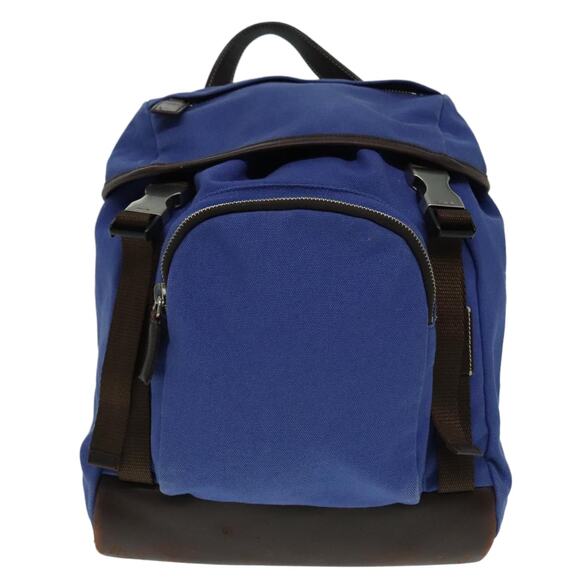 PRADA Backpack Canvas Blue - Picture 13 of 16